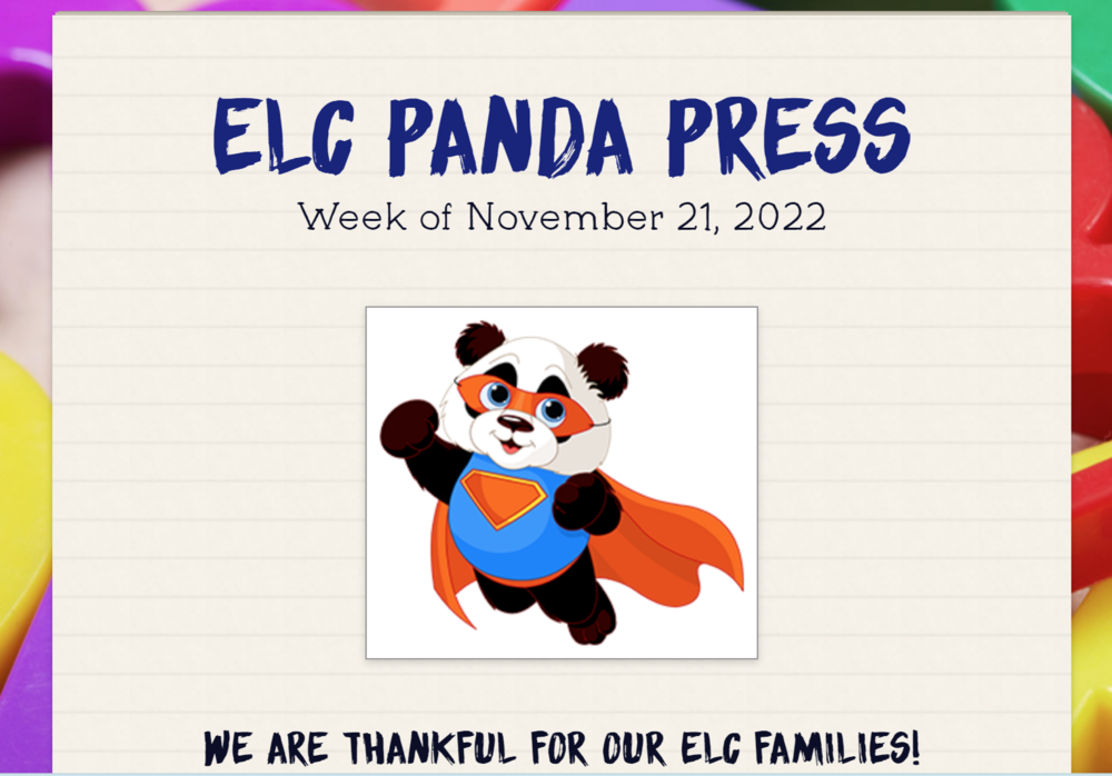 Screenshot of ELC Panda Press