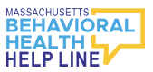 MA behavioral health helpline logo