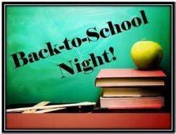 Back to School Night with textbooks and apple