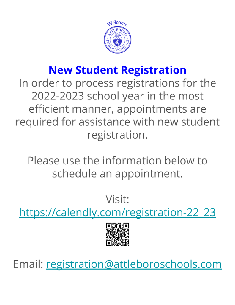 New student registration update