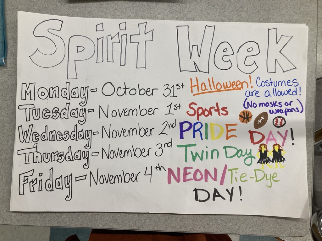 Spirit Week Poster