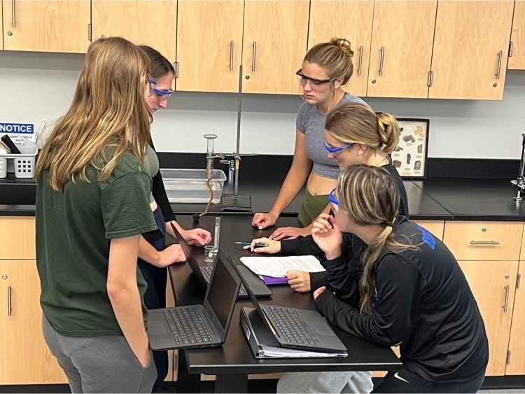 AP Biology using catalase in yeast to break down hydrogen peroxide. They are measuring the water displacement by oxygen gas to calculate the enzymatic rate!