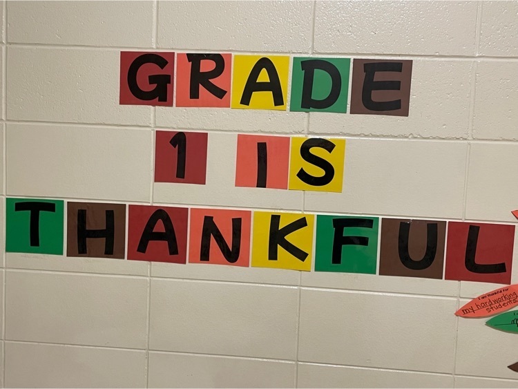 grade 1 is thankful