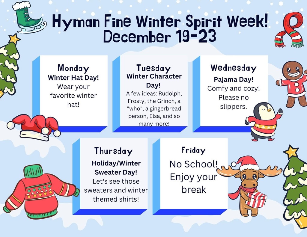 Spirit Week December 19-23