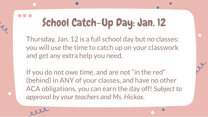 Catch Up Day - January 12th, 2022 